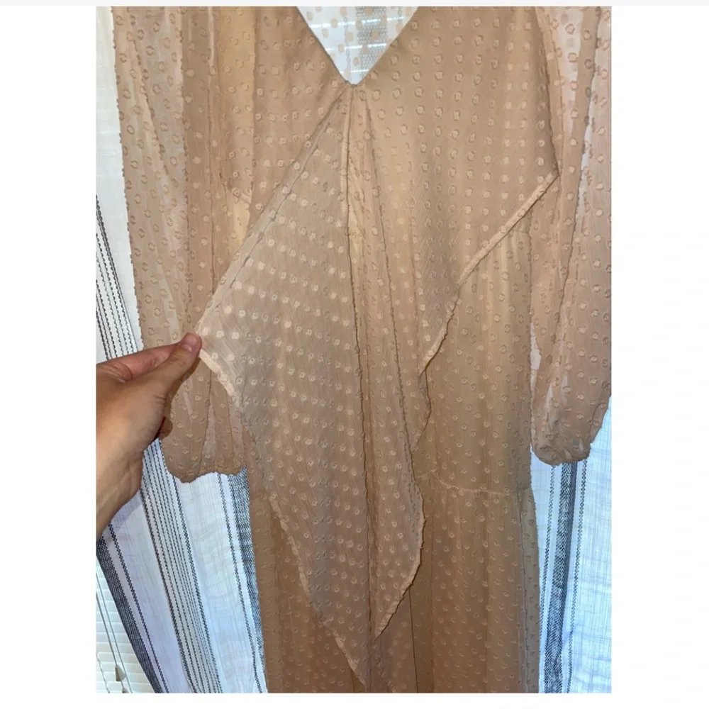 ***Sold***Cream Dotted Dress - Picture 2 of 6